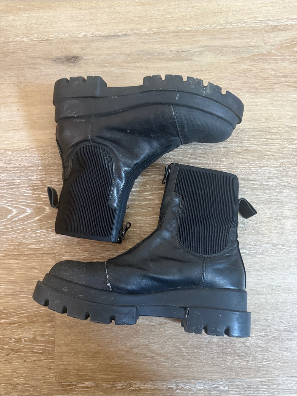 Marco Moreo Black label leather moto combat boots made in Italy - Picture 4 of 9
